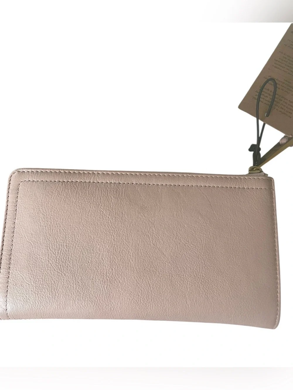Margot Patty Envelope, Blush Pink Genuine Leather Clutch / Wristlet  Wallet NWT